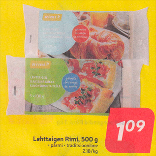 Allahindlus - Lehttaigen Rimi, 500 g