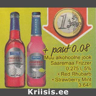 Allahindlus - Muu alkohoolne jook Saaremaa Frizzer