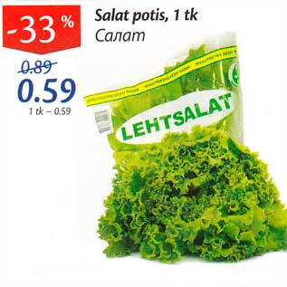 Allahindlus - Salat potis, 1 tk