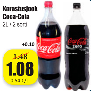 Скидка - Прохладительные напитки Coca-Cola