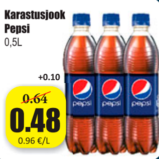 Скидка - Прохладительные напитки Pepsi, 0,5 л