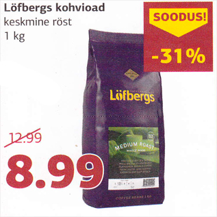 Скидка - Кофейные бобы Löfbergs