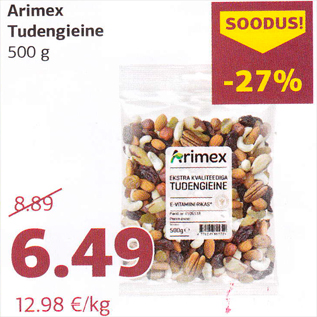 Allahindlus - Arimex Tudengieine 500 g