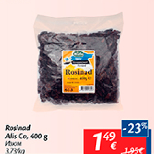 Allahindlus - Rosinad Alis Co, 400 g