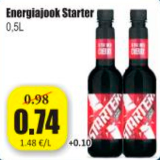 Скидка - Энергетический напиток Starter 0,5 л