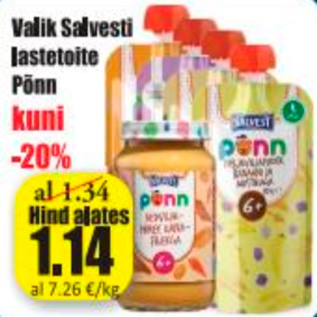 Allahindlus - Valik Salvesti lastetoite Põnn