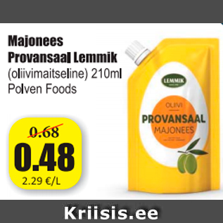 Скидка - Майонез Provansaal