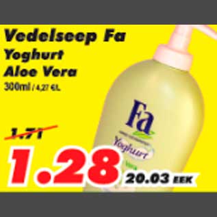 Allahindlus - Vedelseep Fa Yoghurt Aloe Vera