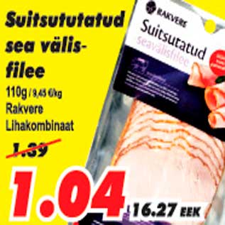 Allahindlus - Suitsutatud sea välisfilee Rakvere Lihakombinaat