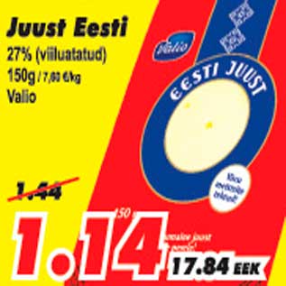 Allahindlus - Juust Eesti Valio