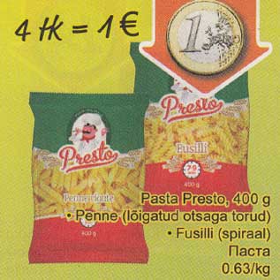 Allahindlus - Pasta Presto, 400 g