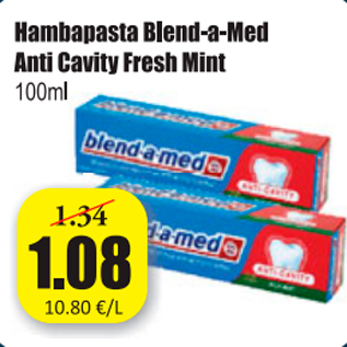 Allahindlus - Hambapasta Blend-a-Med Anti Cavity Fresh Mint 100 ml