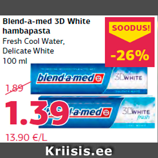 Allahindlus - Blend-a-med 3D White hambapasta