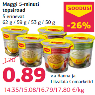 Allahindlus - Maggi 5-minuti topsiroad