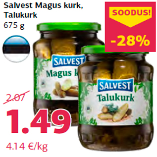 Allahindlus - Salvest Magus kurk, Talukurk 675 g