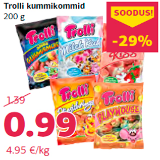 Allahindlus - Trolli kummikommid 200 g