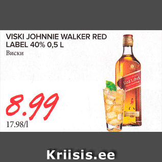 Allahindlus - VISKI JOHNNIE WALKER RED LABEL