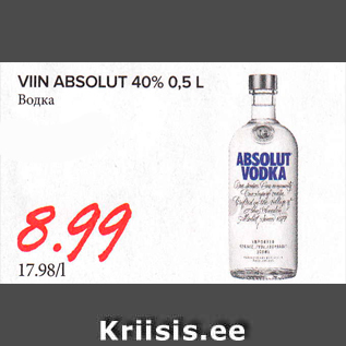 Allahindlus - VIIN ABSOLUT