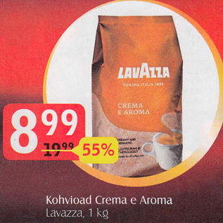 Allahindlus - Kohvioad Crema e Aroma