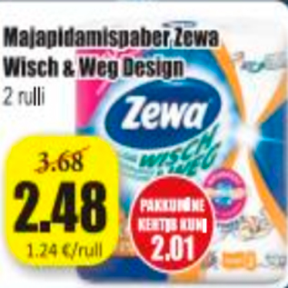 Allahindlus - Majapidamispaber Zewa Wisch & Weg Design