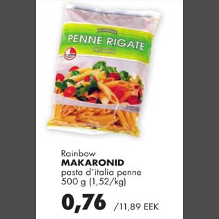 Allahindlus - Rainbow makaronid pasta d