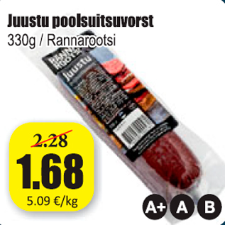 Allahindlus - Juustu poolsuitsuvorst