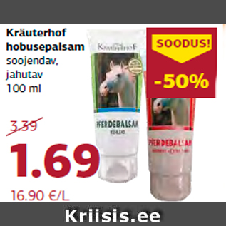 Allahindlus - Kräuterhof hobusepalsam