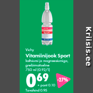 Allahindlus - Vichy Vitamiinijook Sport