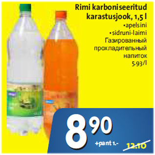 Allahindlus - Rimi karboniseeritud karastusjook, 1.5 L