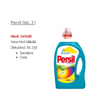 Allahindlus - Persil Gel