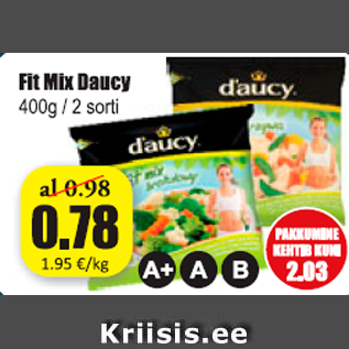 Allahindlus - Fit Mix Daucy