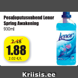 Allahindlus - Pesuloputusvahend Lenor Spring Awakening 930 ml