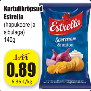 Скидка - Картофельных чипсов Estrella