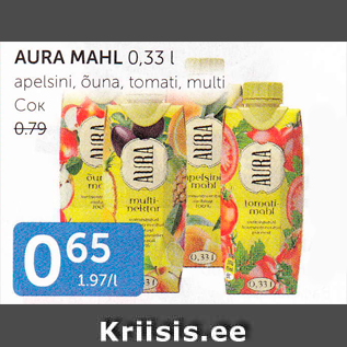 Allahindlus - AURA MAHL 0,33 L