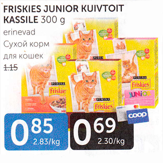 Allahindlus - FRISKIES JUNIOR KUIVTOIT KASSILE 300 g