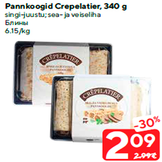 Allahindlus - Pannkoogid Crepelatier, 340 g