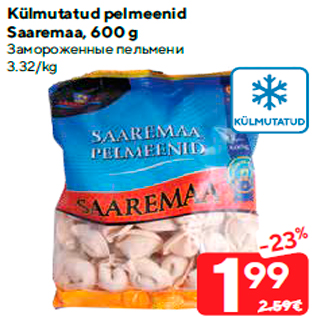 Allahindlus - Külmutatud pelmeenid Saaremaa, 600 g