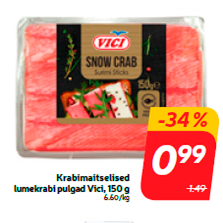 Скидка - Крабовые палочки Vici, 150 г
