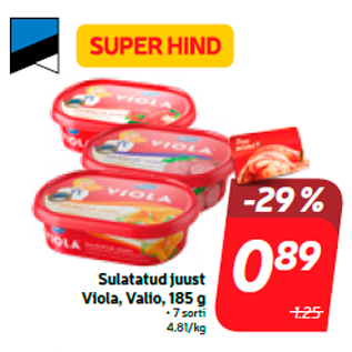 Allahindlus - Sulatatud juust Viola, Valio, 185 g