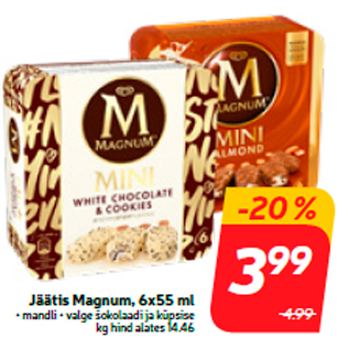 Скидка - Мороженое Magnum, 6х55 мл