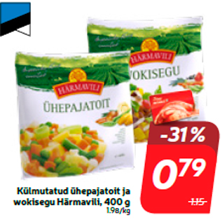 Скидка - Замороженные овощи и смесь для вока Härmavili, 400 г