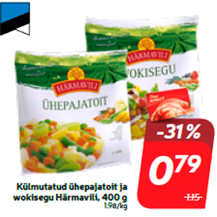 Allahindlus - Külmutatud ühepajatoit ja wokisegu Härmavili, 400 g