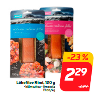 Allahindlus - Lõhefilee Rimi, 120 g