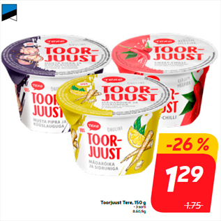 Allahindlus - Toorjuust Tere, 150 g