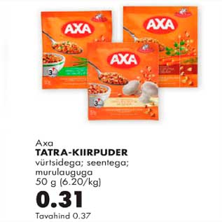 Allahindlus - Axa Tatra-kiirpuder