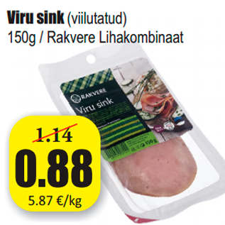 Allahindlus - Viru sink