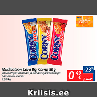 Allahindlus - Müslibatoon Extra Big, Comy, 50 g