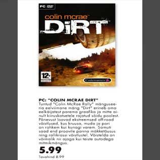 Скидка - PC:"COLIN MCRAE DIRT"