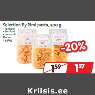 Allahindlus - Selection By Rimi pasta,