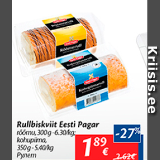 Allahindlus - Rullbiskviit Eesti Pagar